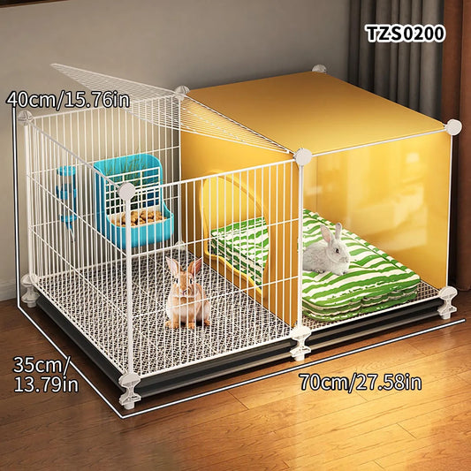 Encrypted Rabbit Cage for Home Use, Large Indoor Cleaning Tray, Special Nest for Guinea Pigs, Guinea Pig Cage