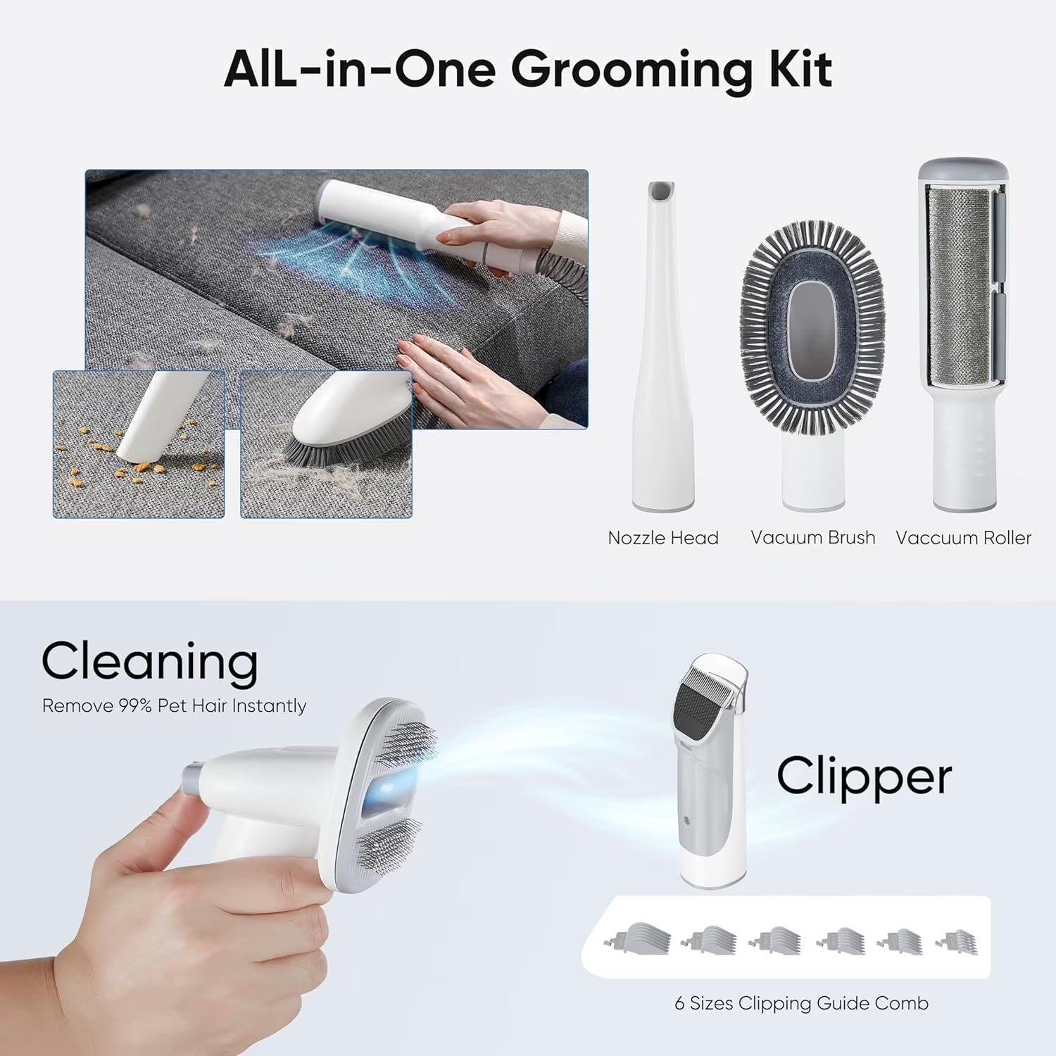Dog Grooming Vacuum Kit