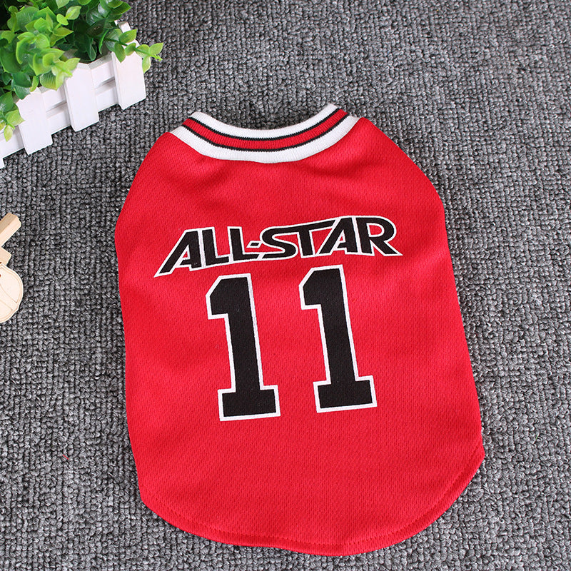 Hot World Cup Ball Spring and Summer Dog Vest Pet Supplies