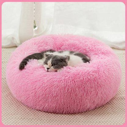 Long Plush Fluffy Pet Dog Bed Calming Dog Beds
