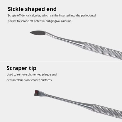 Stainless Steel Dog Dental Cleaning Tool - Tartar Remover and Breath Freshener for Pets