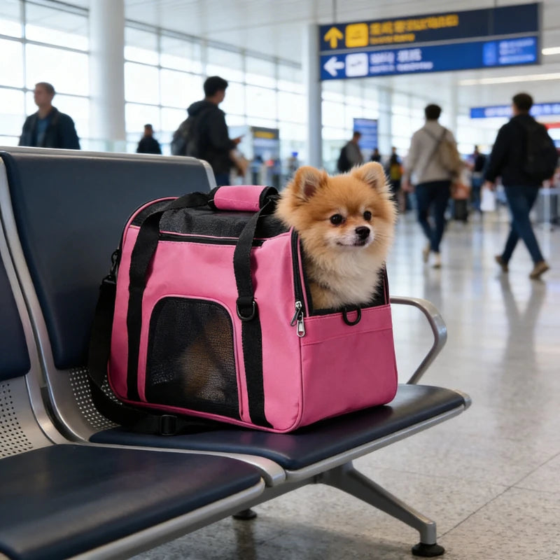 Pet Bag Wear-Resistant Cat Bag Carriers Backpack Breathable Pet Carriers Bag Cat Handbag Outdoor Travel Dog Supplies Carriers