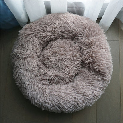 Long Plush Fluffy Pet Dog Bed Calming Dog Beds