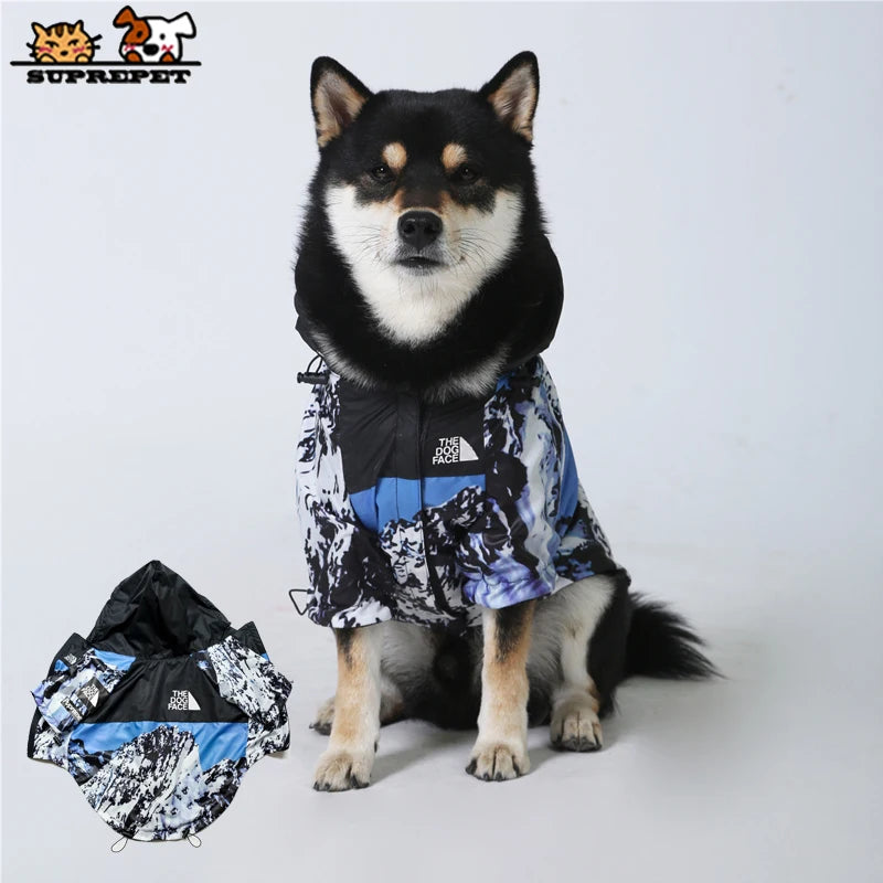 Pet Dog Clothes for French Bulldog Windproof the Dog Face Jacket Waterproof Dog Jackets Puppy Sports Clothes Ropa Perro