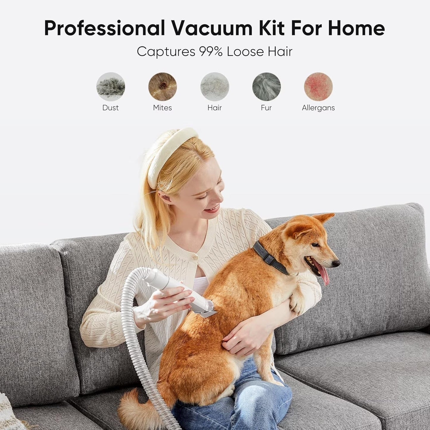 Dog Grooming Vacuum Kit