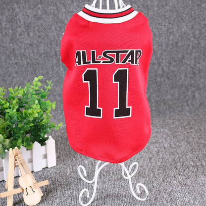 Hot World Cup Ball Spring and Summer Dog Vest Pet Supplies