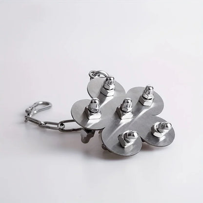 Parrot Stainless Steel Biting Toy Durable Cage Hanging Chewing Bird Toys Parrot Bell Puzzle Interactive Foraging Bird Toys