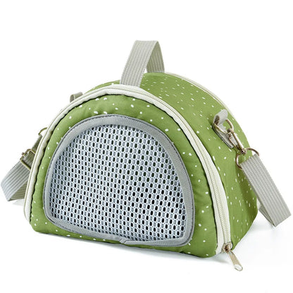 Breathable Portable Small Animal Carriers Adjustable Shoulder Strap Comfortable Travel Hamster Tote Bag Foldable Anti-Escape