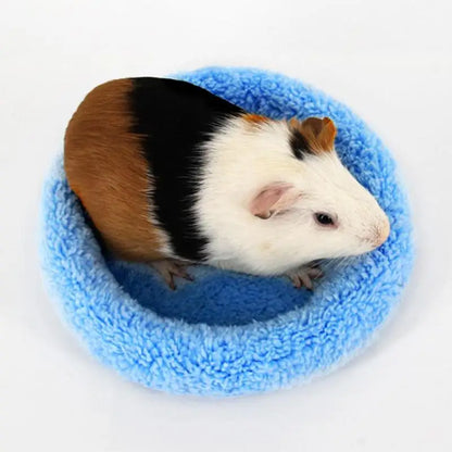 Guinea Pig Hamster House Winter Warm Animal Rabbit Squirrel Hamster Bed Washable Soft Guinea Pig Cage Accessories