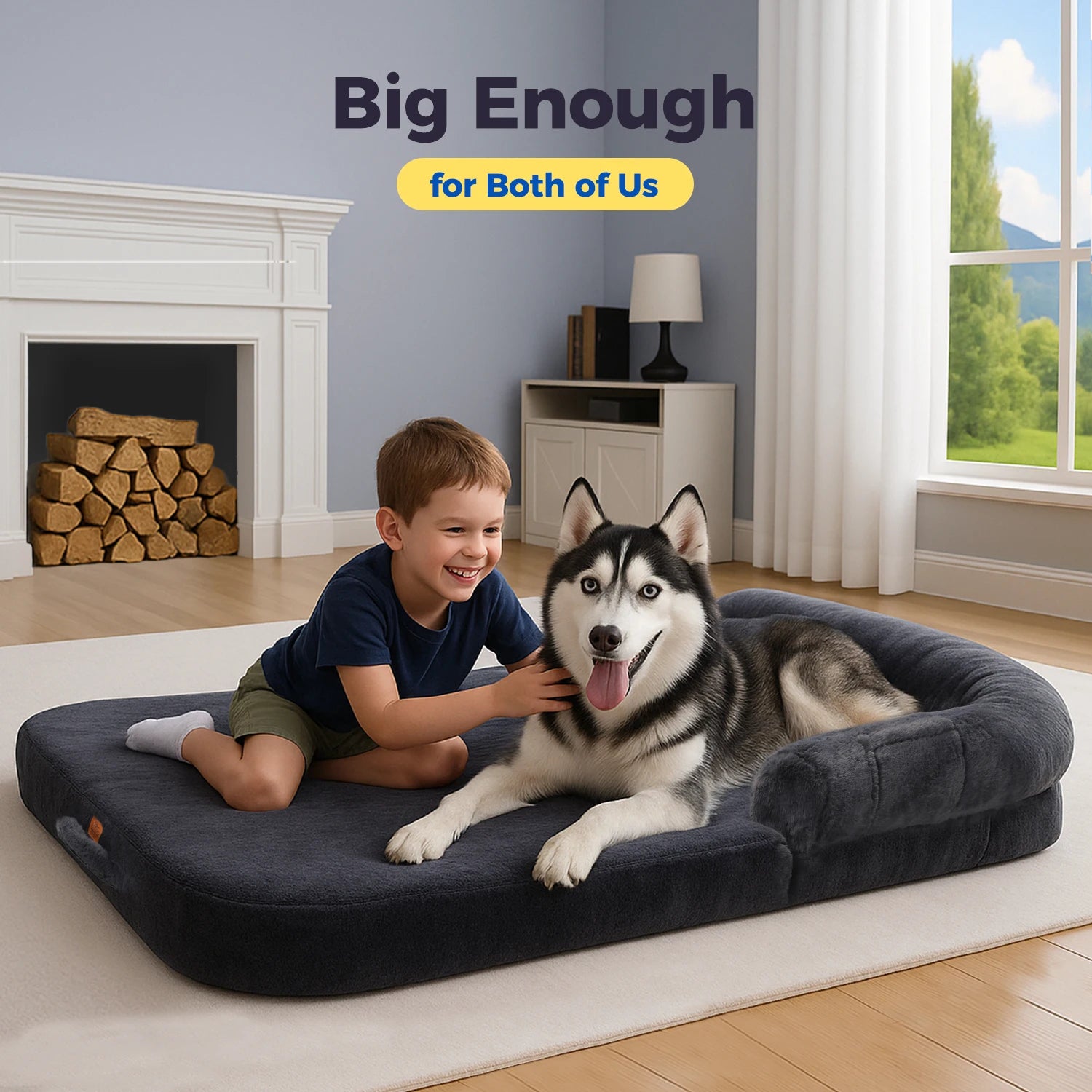 Dog Beds Mat Pet Bed Foldable & Portable Design Machine Washable No Installation Needed Dog Beds and Furniture Dog Accessories