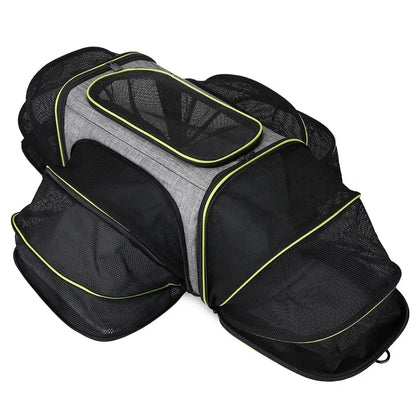 Pet Carriers Four Sides Expanded Dog Carriers Pet Car Travel Bag Expandable Pet Cat Puppy Dog Bag Slings Tote for Small Animals