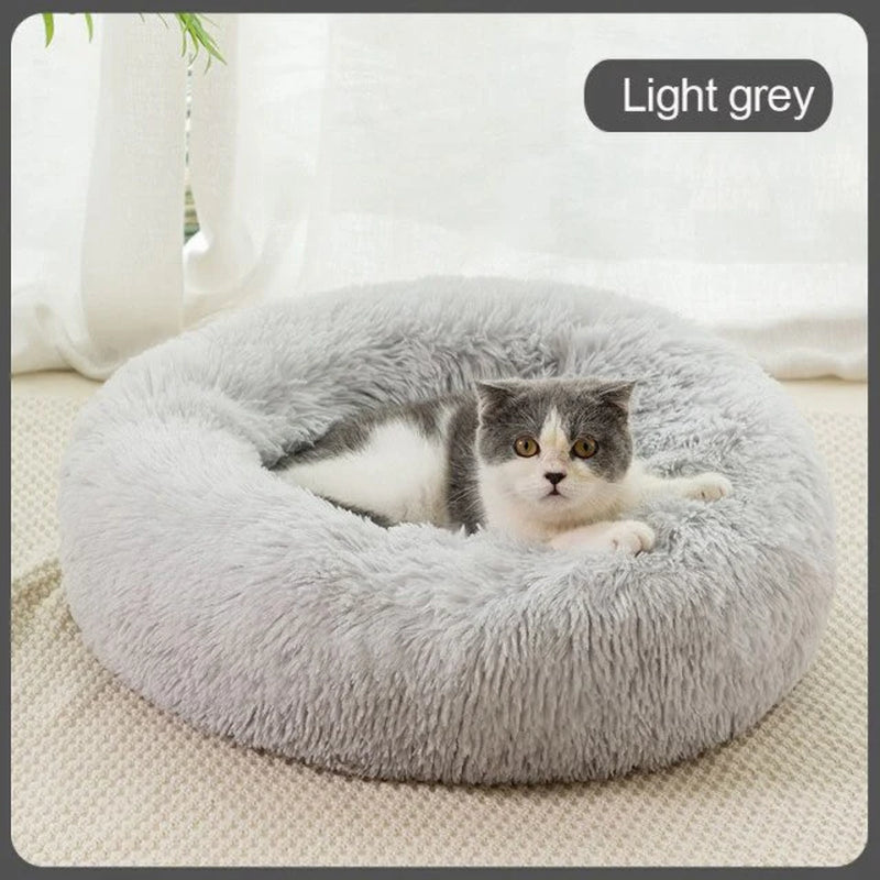 Long Plush Fluffy Pet Dog Bed Calming Dog Beds