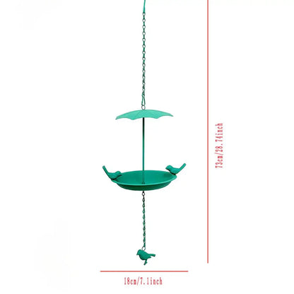 Outdoor Bird Feeder Bird Food Bowl Bird Feeder Wild Bird Feeders Squirrel-Proof Garden Decor Iron Outdoor Bird Baths Bird