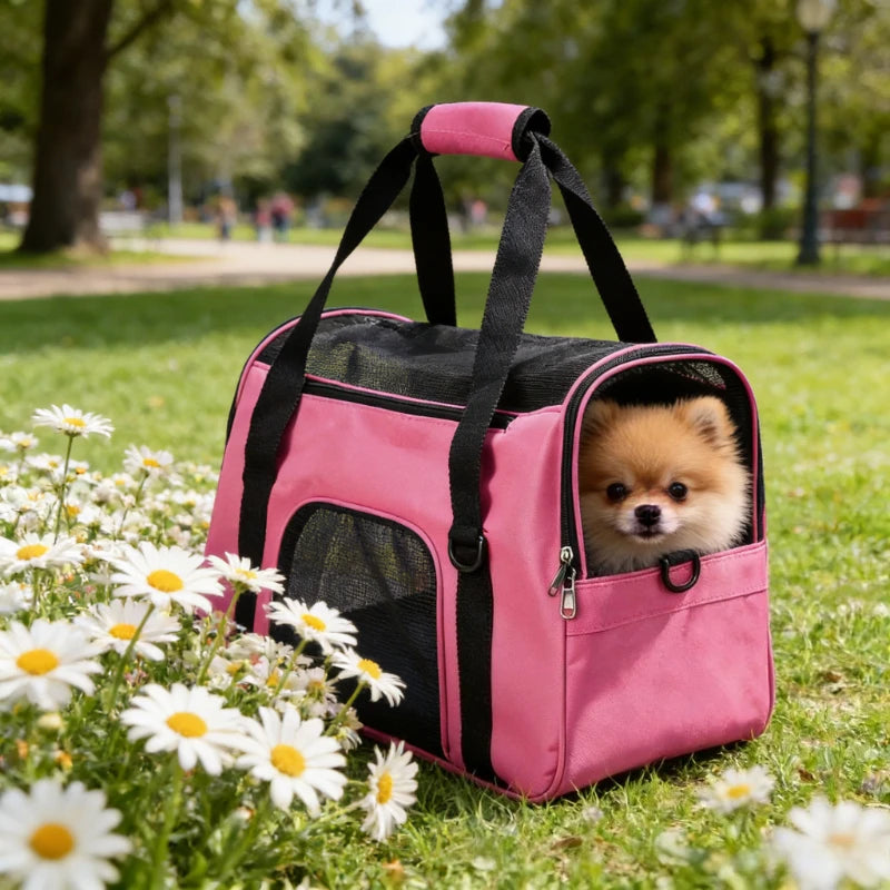 Pet Bag Wear-Resistant Cat Bag Carriers Backpack Breathable Pet Carriers Bag Cat Handbag Outdoor Travel Dog Supplies Carriers