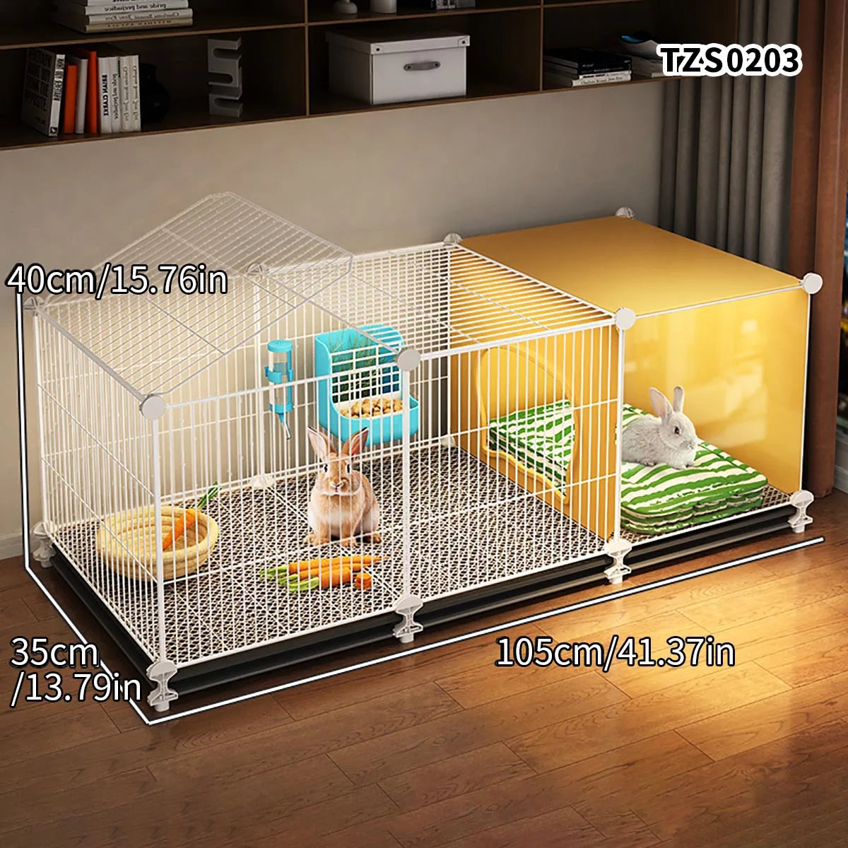 Encrypted Rabbit Cage for Home Use, Large Indoor Cleaning Tray, Special Nest for Guinea Pigs, Guinea Pig Cage