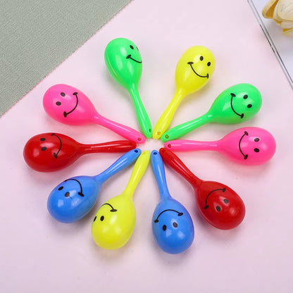 3Pcs Bird Toys Parrot Rattle Bell Sand Hammer Maracas Bird Bite Wisdom Interactive Training Toy Pet Bird Toys Color Random
