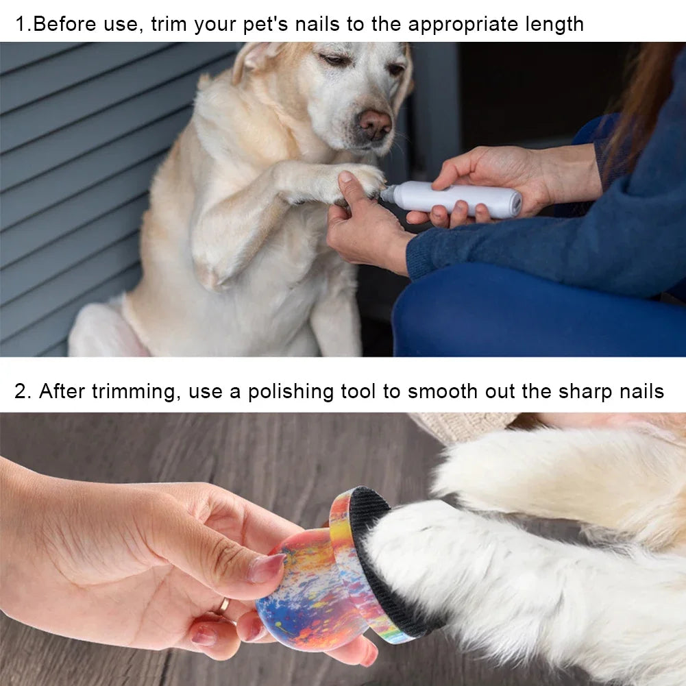 Handheld Dog Nail File Cat and Dog Nail Grinder Claw Grinder Nail Care Trimming Grinding