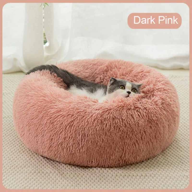Long Plush Fluffy Pet Dog Bed Calming Dog Beds