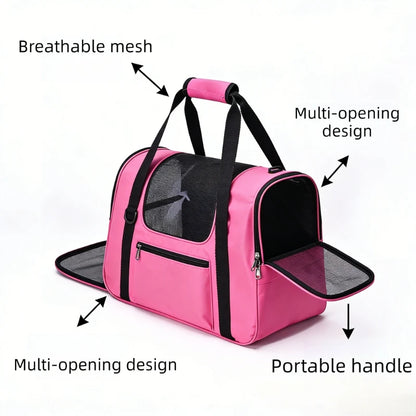 Pet Bag Wear-Resistant Cat Bag Carriers Backpack Breathable Pet Carriers Bag Cat Handbag Outdoor Travel Dog Supplies Carriers
