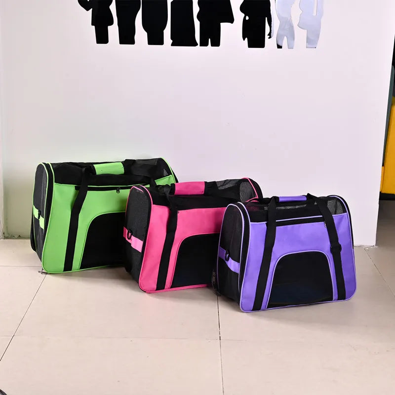 Pet Bag Wear-Resistant Cat Bag Carriers Backpack Breathable Pet Carriers Bag Cat Handbag Outdoor Travel Dog Supplies Carriers