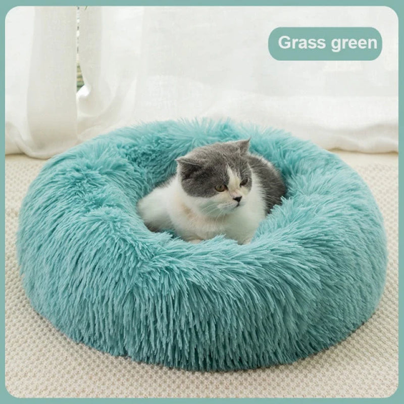 Long Plush Fluffy Pet Dog Bed Calming Dog Beds