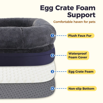 Dog Beds Mat Pet Bed Foldable & Portable Design Machine Washable No Installation Needed Dog Beds and Furniture Dog Accessories