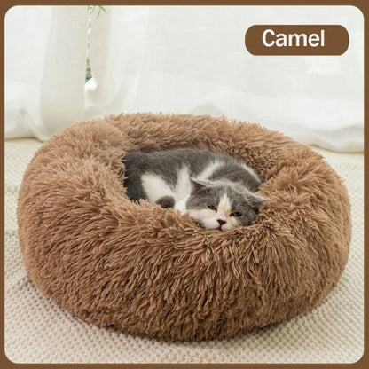 Long Plush Fluffy Pet Dog Bed Calming Dog Beds