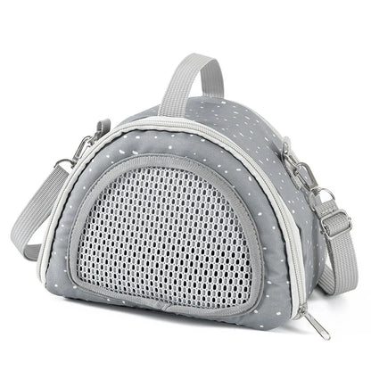 Breathable Portable Small Animal Carriers Adjustable Shoulder Strap Comfortable Travel Hamster Tote Bag Foldable Anti-Escape