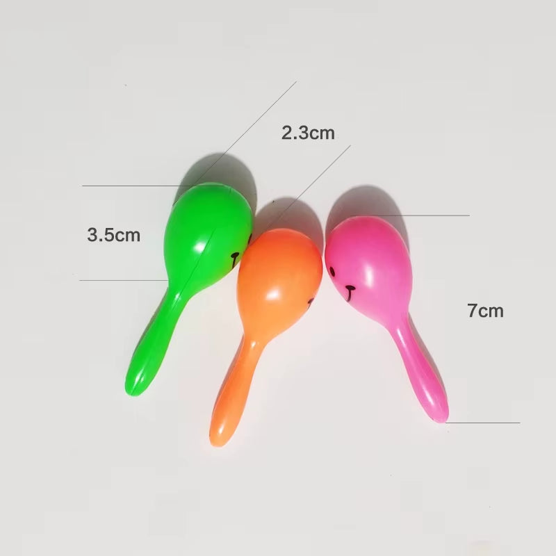 3Pcs Bird Toys Parrot Rattle Bell Sand Hammer Maracas Bird Bite Wisdom Interactive Training Toy Pet Bird Toys Color Random
