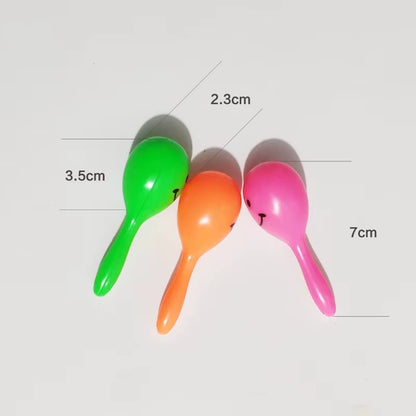 3Pcs Bird Toys Parrot Rattle Bell Sand Hammer Maracas Bird Bite Wisdom Interactive Training Toy Pet Bird Toys Color Random