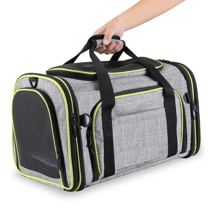 Pet Carriers Four Sides Expanded Dog Carriers Pet Car Travel Bag Expandable Pet Cat Puppy Dog Bag Slings Tote for Small Animals